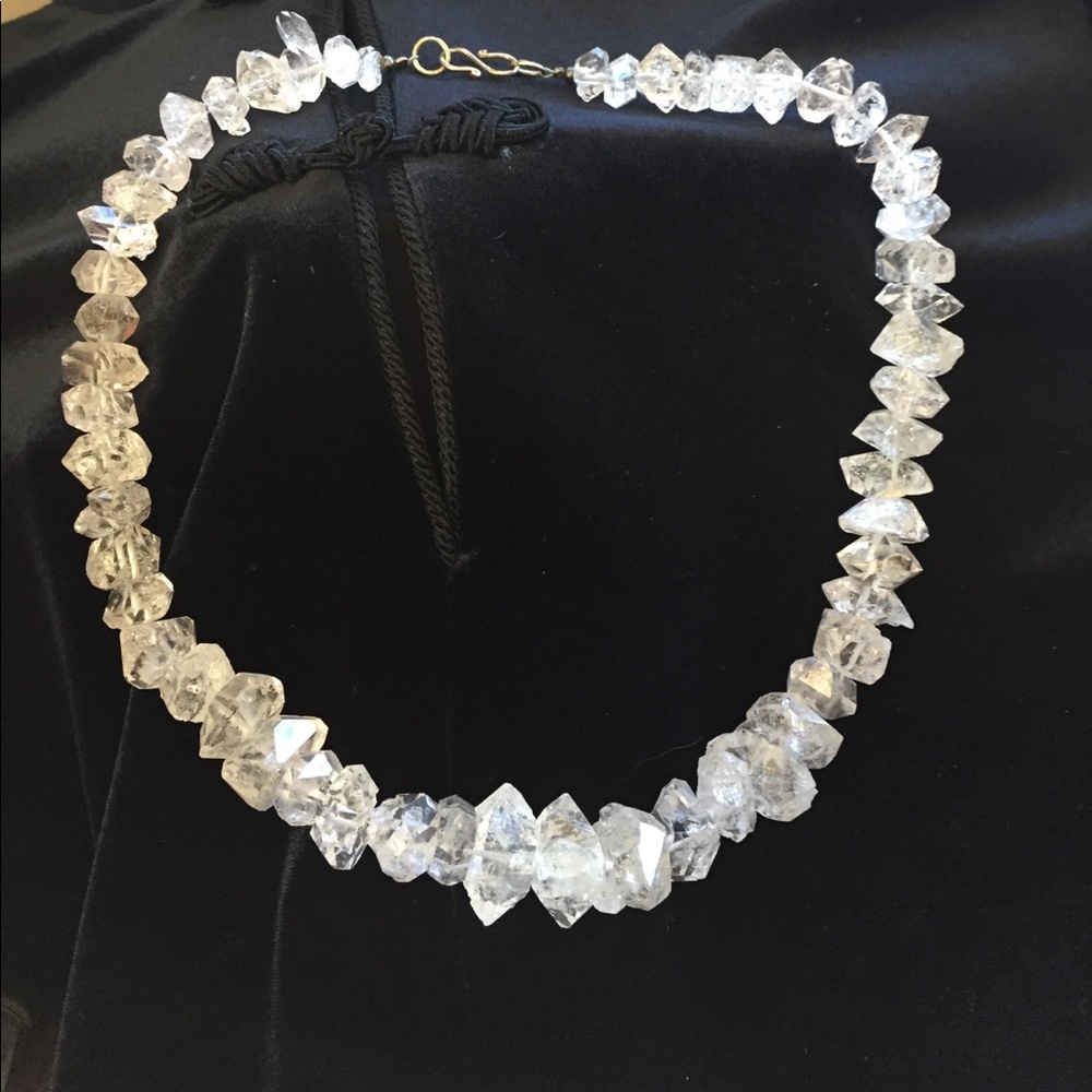 Clear White Quartz Necklace