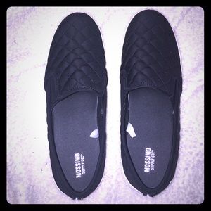 Missimo black slip on shoes