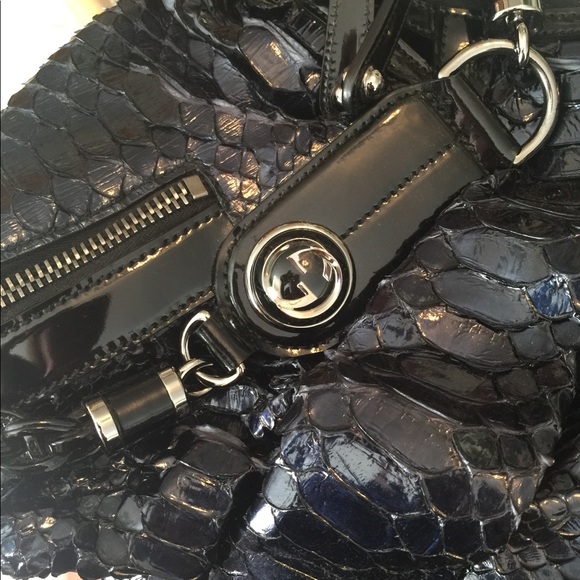 GUCCI PYTHON GALAXY TOP HANDLE BAG - Picture 5 of 8