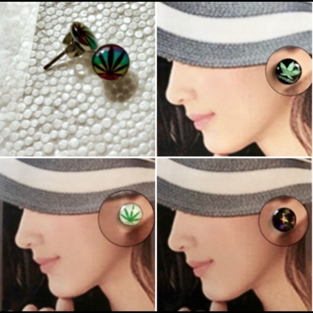 L@@k! 4pairs SALE Marijuana Leaf Earrings $8