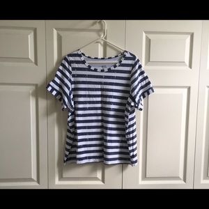 N.Y.L. Plus Size Striped T-Shirt