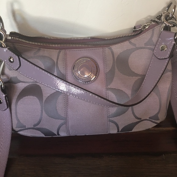 Coach Signature Green Jacguard Demi handbag - Picture 3 of 4