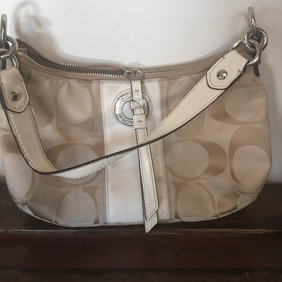 Coach Signature Green Jacguard Demi handbag - Picture 4 of 4