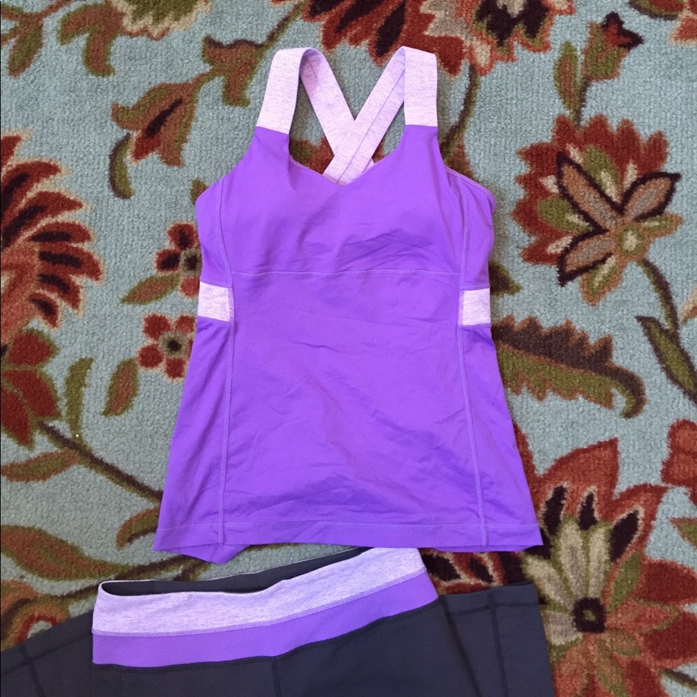 Lululemon purple tank