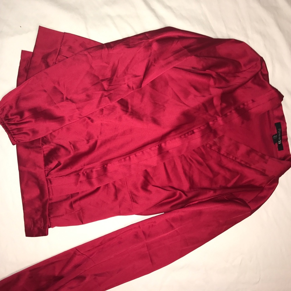Forever 21 silk dress shirt
