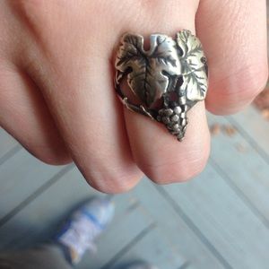 Sterling Silver Grape Ring