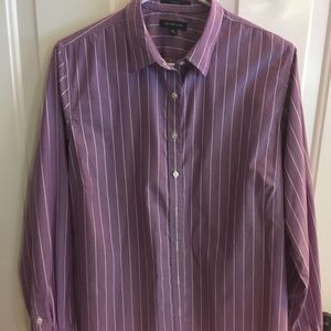 Lands End no-iron women's dress shirt.