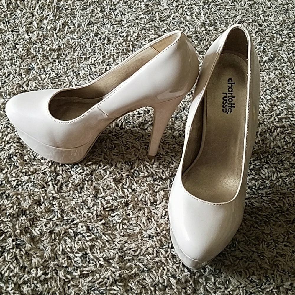 Nude high heels