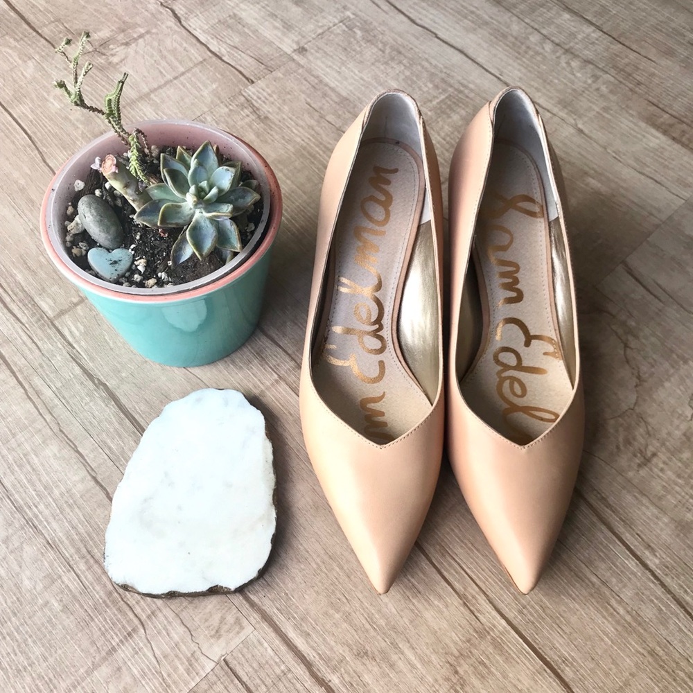 Sam Edelman Orella Pointed Toe Leather Pump