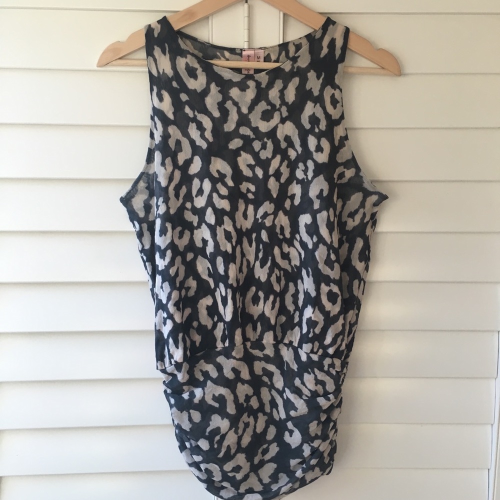 Cute, Animal Print "Sweet Pea" Sleeveless Top