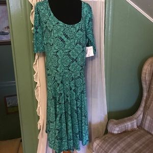 NWT LuLaRoe NICOLE Dress - Paisley 3XL