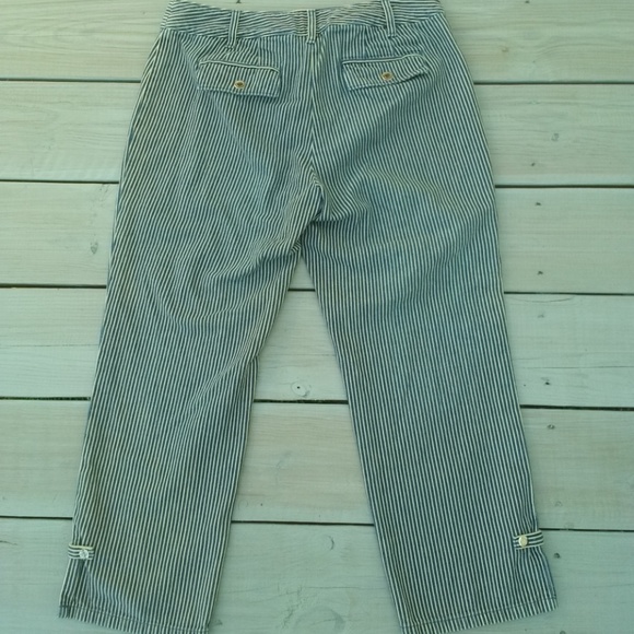 Ann Taylor LOFT stripe crop 6p - Picture 3 of 6