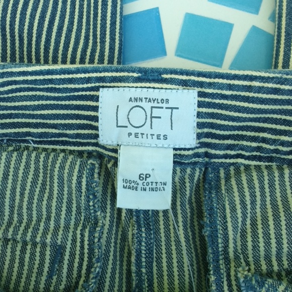 Ann Taylor LOFT stripe crop 6p - Picture 6 of 6