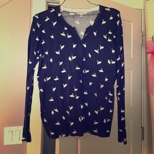 Button up swan cardigan