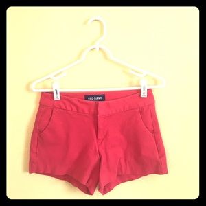 Old Navy coral shorts