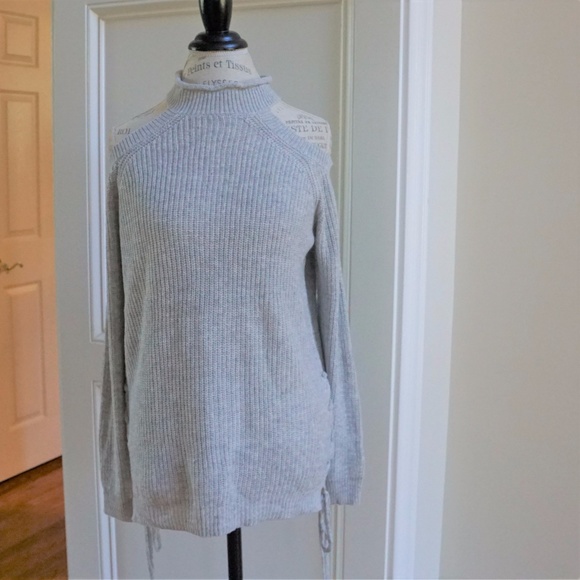2 Colors! Angora Blend Cold Shoulder Sweater - Picture 5 of 8