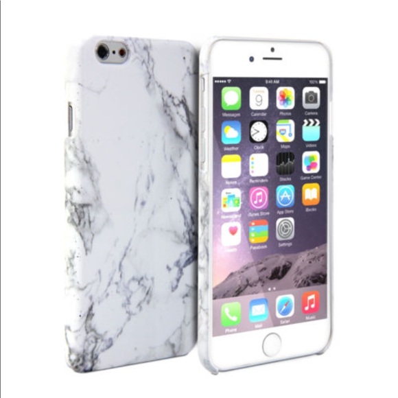 Accessories - White Marble iPhone 6 Plus phone case