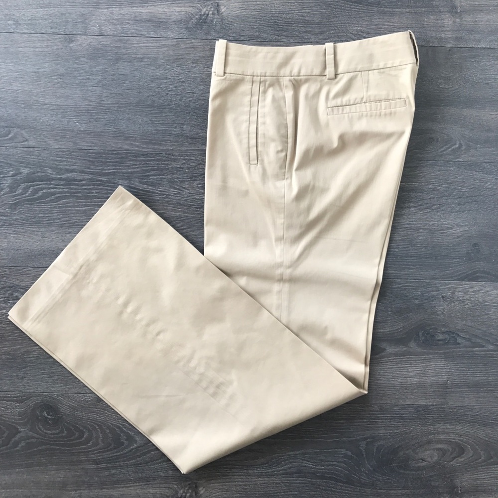 Ann Taylor Cotton Sateen Dress Pants
