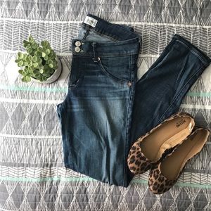Hudson Distressed Collin Skinny Jeans