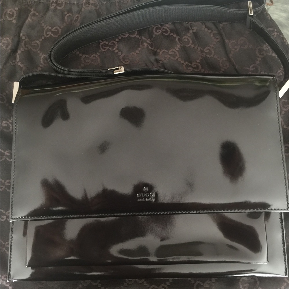 Authentic Gucci Patent Leather Bag