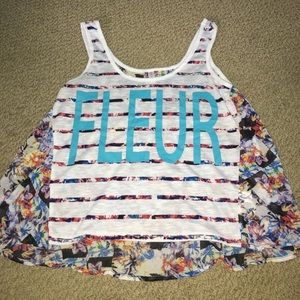 "fleur" tank top
