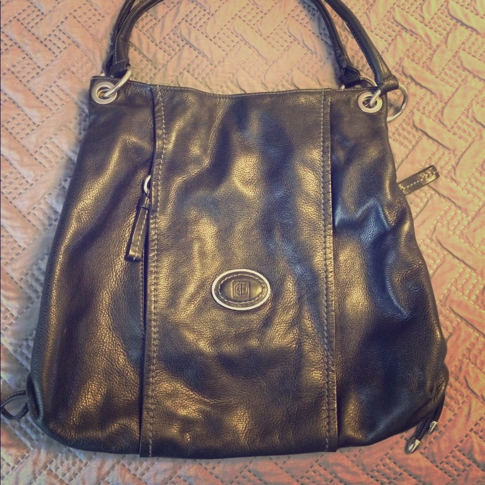 Black leather purse Giani Bernini
