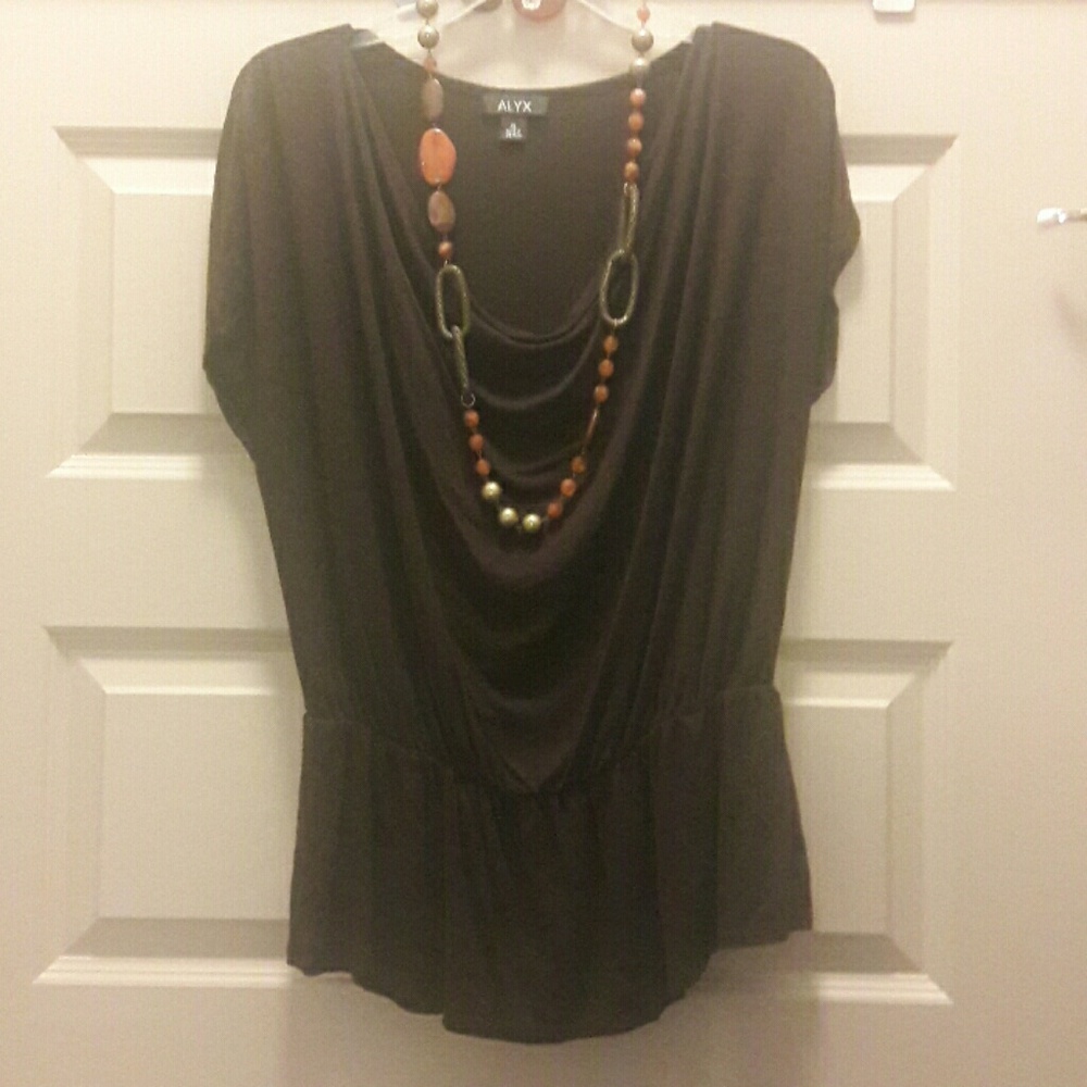 Cowl neck blouse