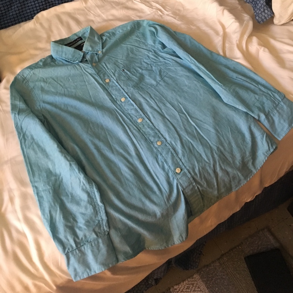 Light Blue Button Down Shirt by Tommy Hilfiger