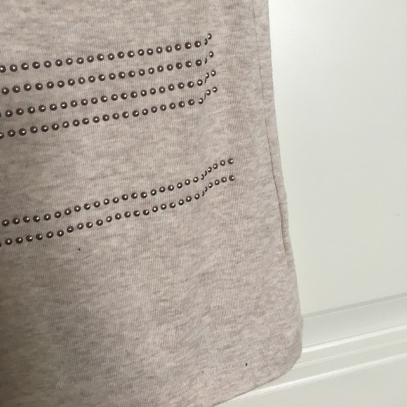 Mossimo beige tank with gold studs - Picture 2 of 2