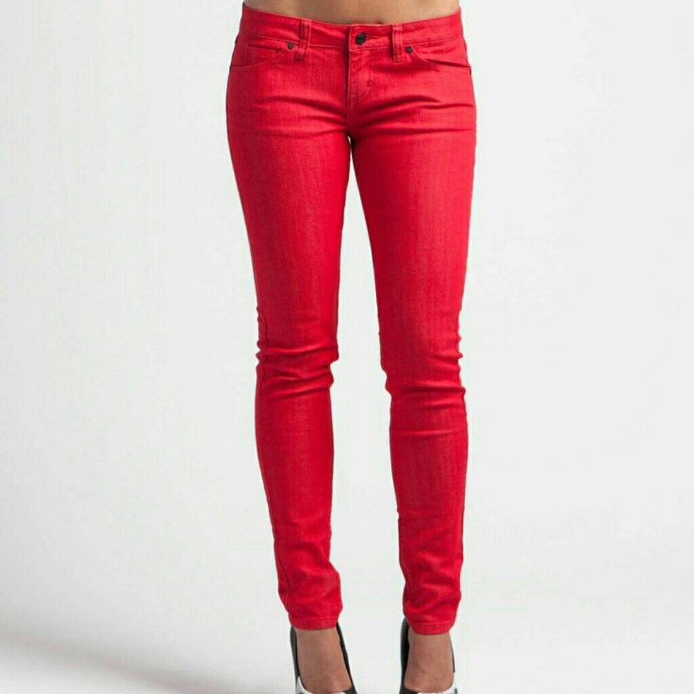Metal Mulisha Maidens Red Skinny Jeans