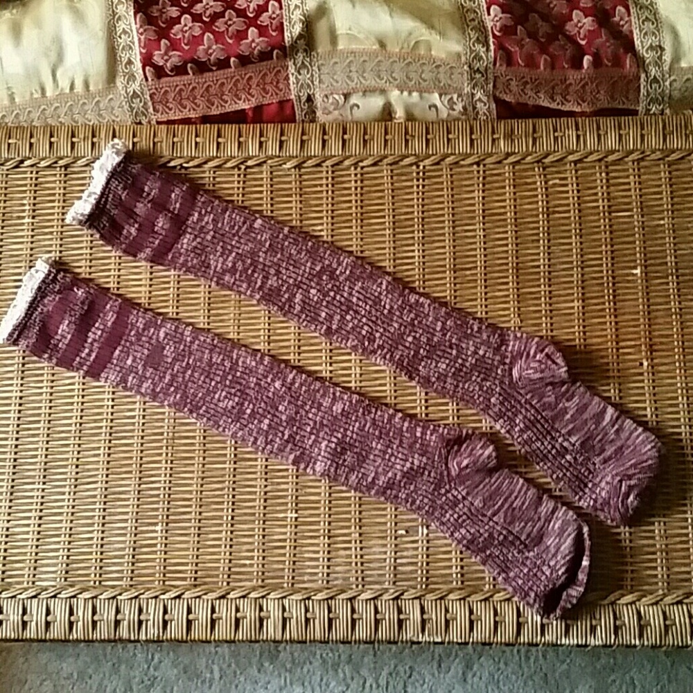 NWOT Boho Thigh High Socks