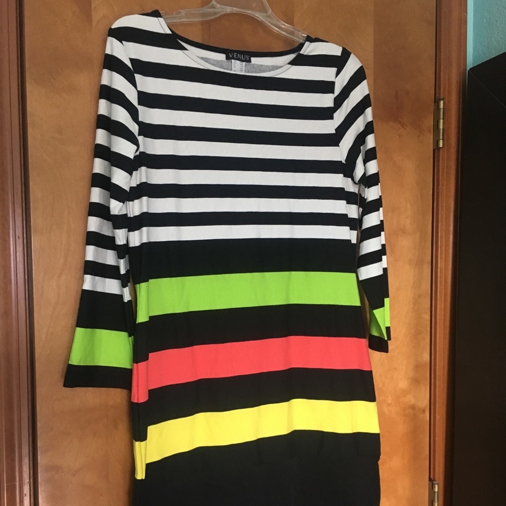 Venus swimwear neon stripe dress