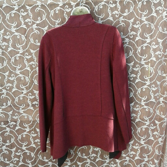 EILEEN FISHER DRAPED FRONT  MOTO JACKET - Picture 2 of 6