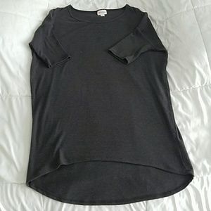 Lularoe Grey Ribbed Irma XS