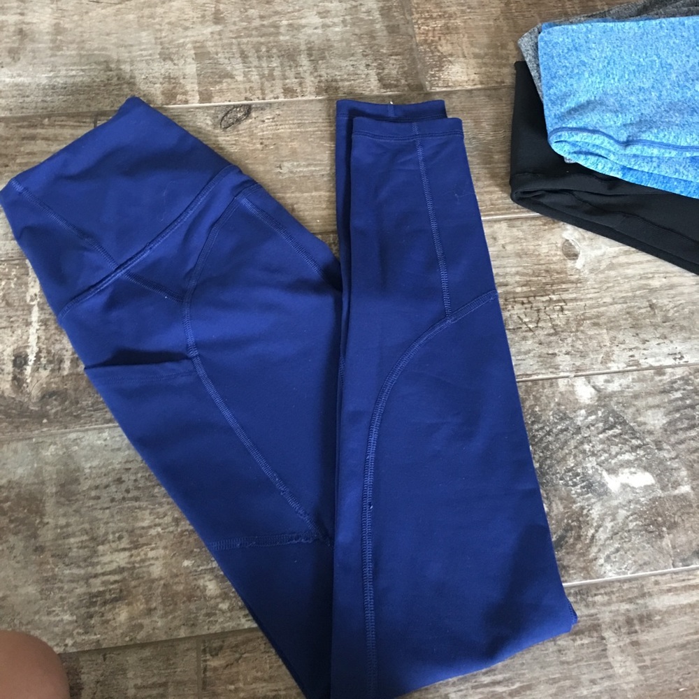 Navy blue leggings high rise knock out tight