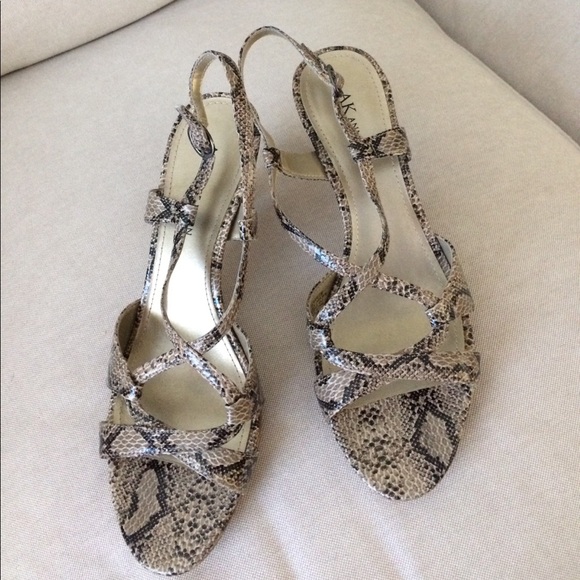Anne Klein python sling backs NWT - Picture 2 of 3