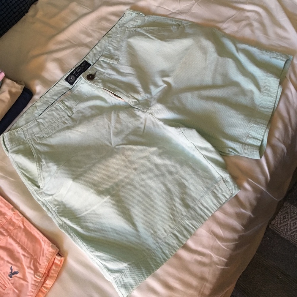 Light green shorts