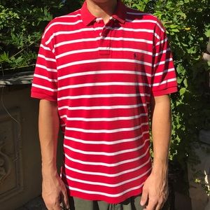 Ralph Lauren Red Striped Polo