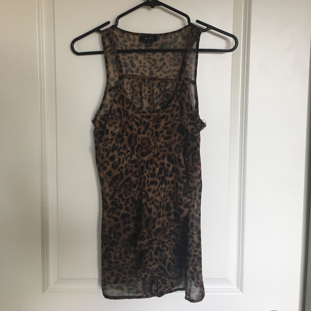 Leopard print sheet tank