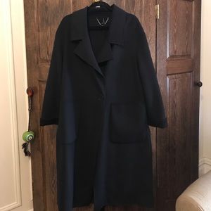Marks & Spencer (London) Autograph Navy Wool Coat
