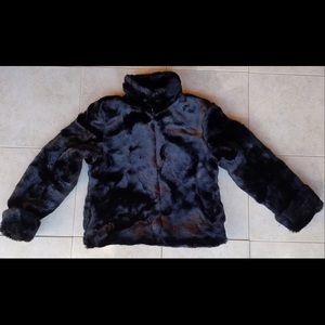 [Gap Kids] Black Faux Fur Coat