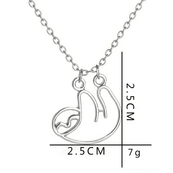 🍭5/$25 Sloth Necklace - Picture 3 of 3