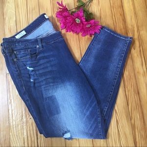 TORRID Distressed Faded Skinny Jeans Size 22