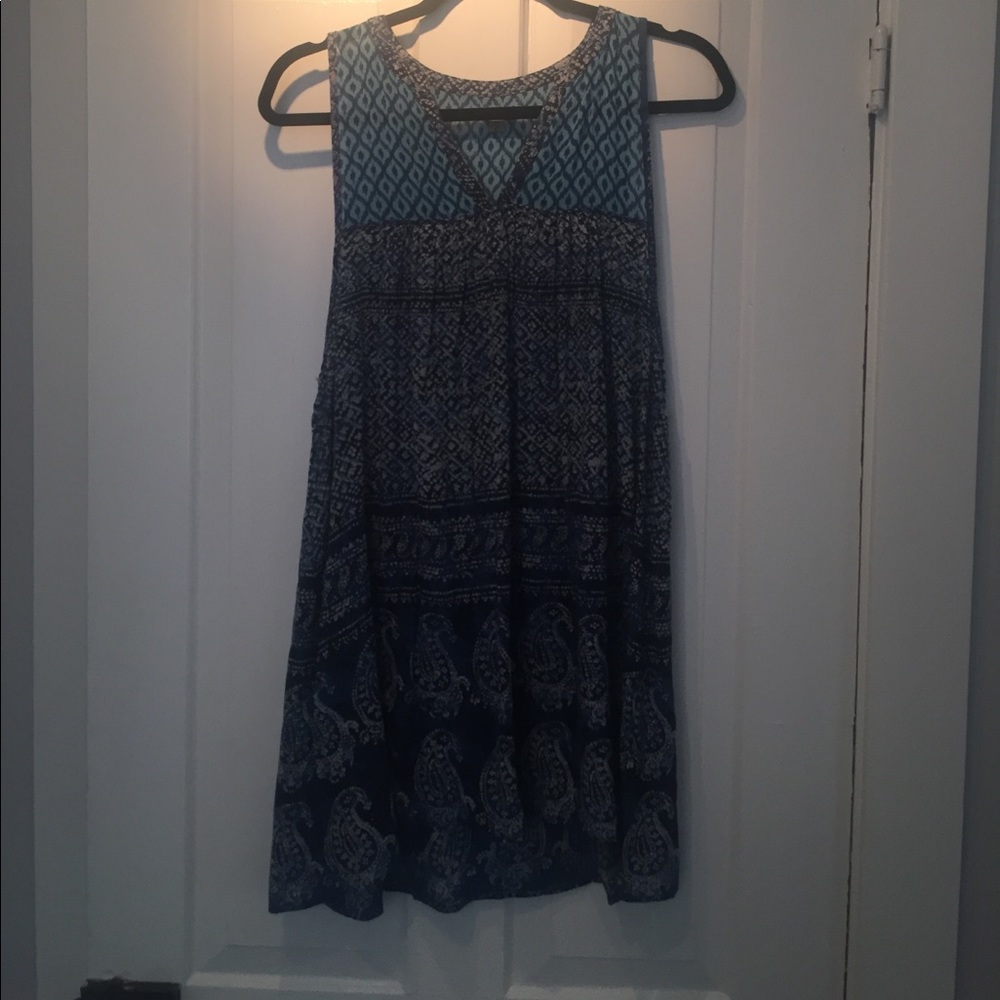 Urban outfitters flowy blue tank dress
