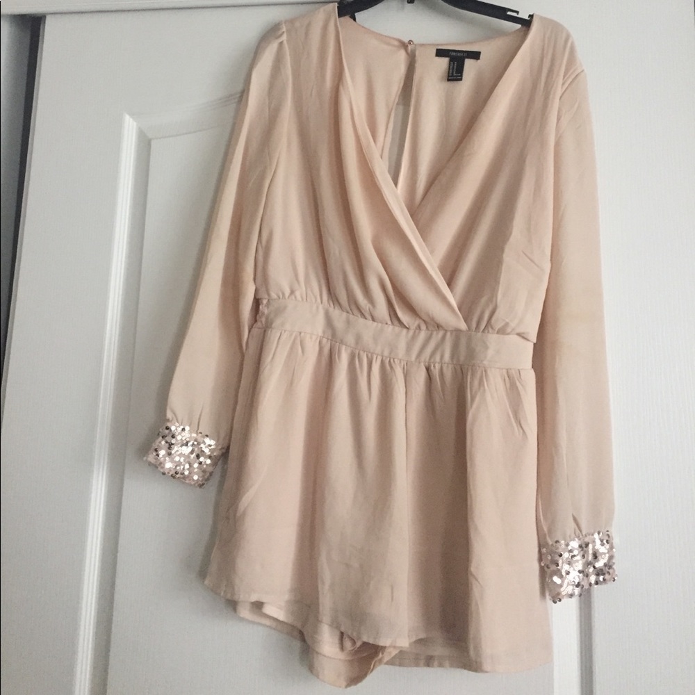 SALE Gorgeous nude romper!!!