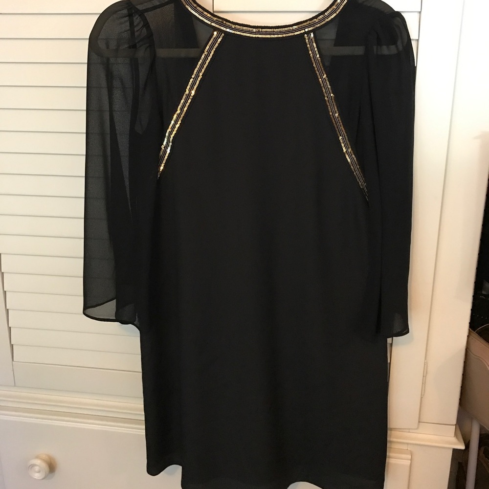 BCBG Generation Black v-back cocktail dress