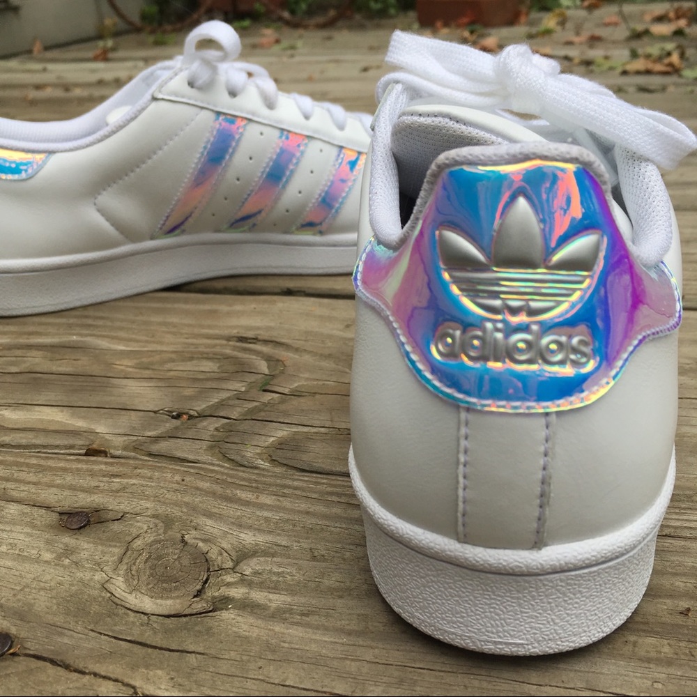 MIADIDAS Adidas custom holographic Superstar 8.5
