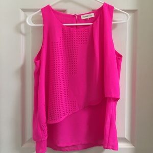 Sugar Lips hot pink top Small