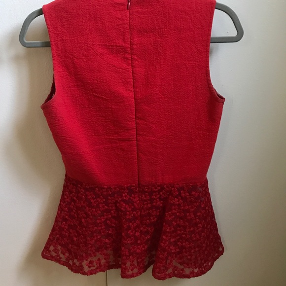 MAJE eyelet lace peplum top - Picture 4 of 6