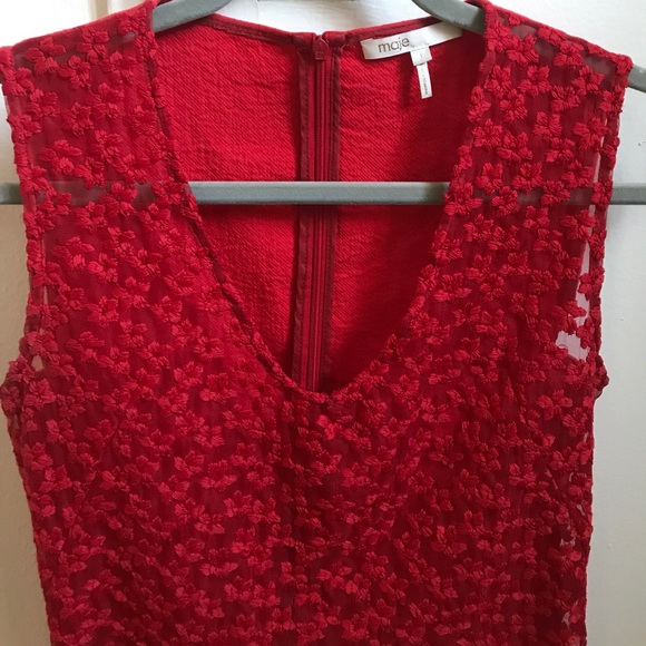 MAJE eyelet lace peplum top - Picture 3 of 6